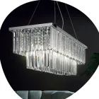 Classic Suspended Chandelier Metal and Luxury Cut Crystal - Mirielle Viadurini