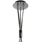 Three-Light Suspended Chandelier in Cased Glass Made in Italy - Althea Viadurini