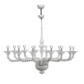 Classic Style Chandelier in Hand Blown Venetian Glass - Vanity