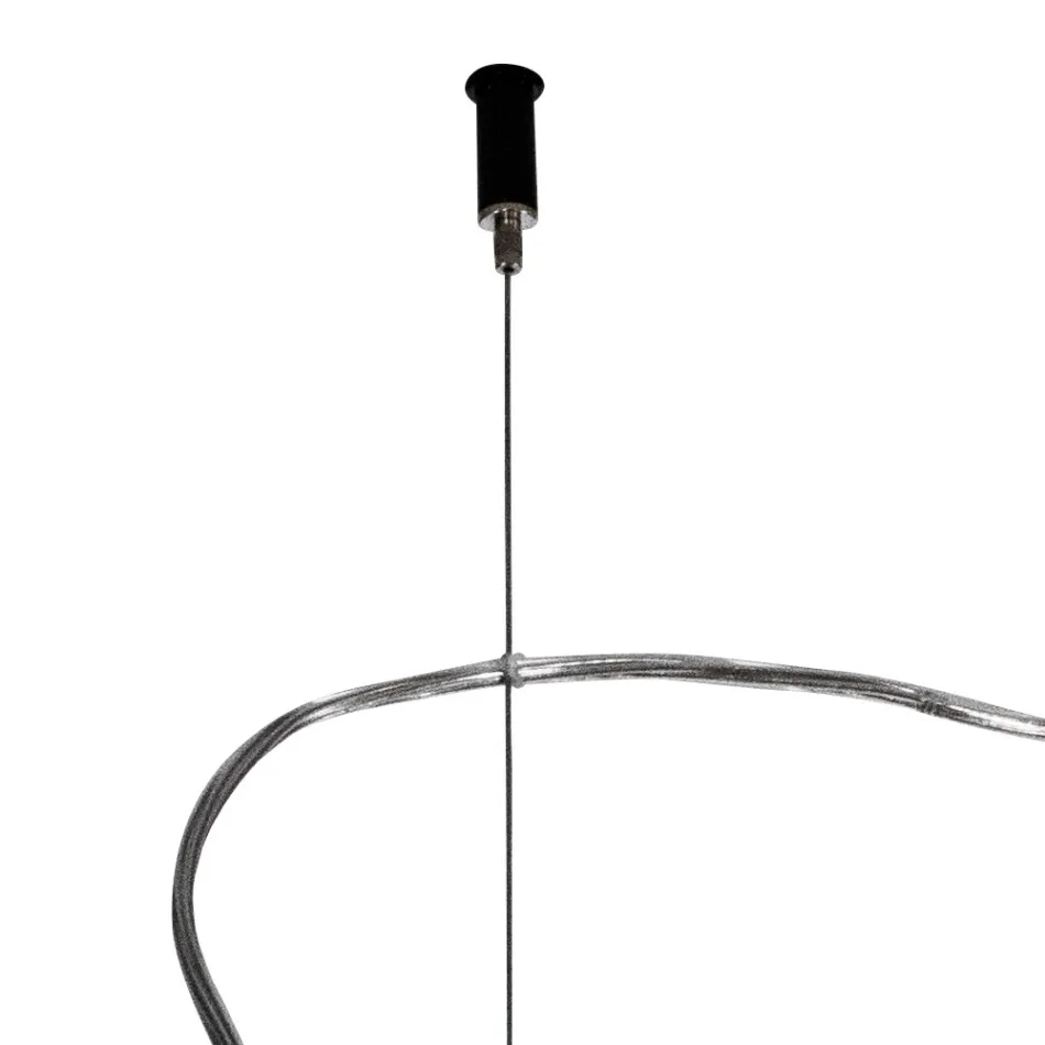 Lumira - Three-Light Vertical Chandelier in Cased Glass Made in Italy Viadurini