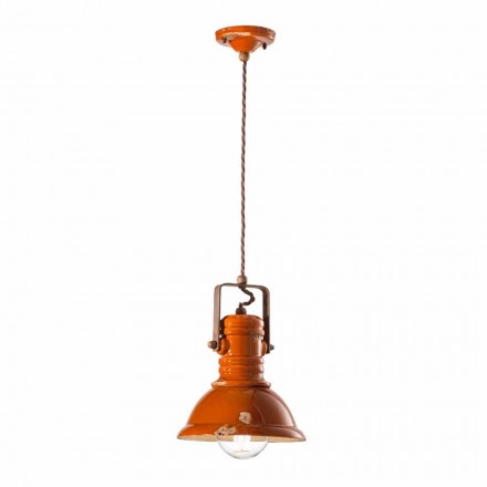 Chandelier design vintage handmade ceramics Cameron Ferroluce Viadurini