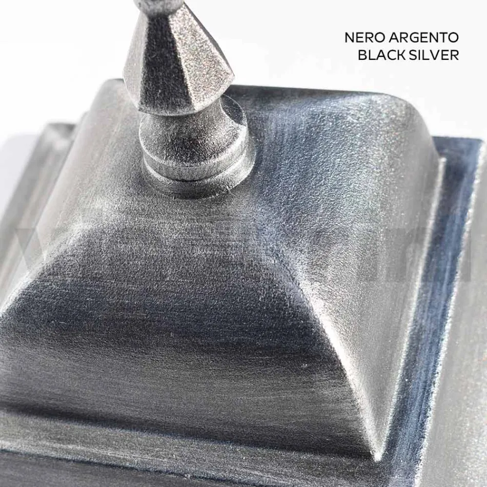 Outdoor lantern in Aluminum and Sandblasted Glass Made in Italy - Alchemist Viadurini