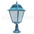 Outdoor lantern in Aluminum and Sandblasted Glass Made in Italy - Alchemist