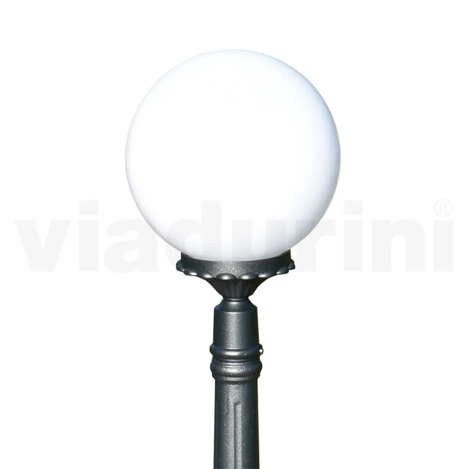 110 cm high street lamp in Acrylic and Anthracite Aluminum Made in Italy - Trovaantracite Viadurini
