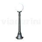 110 cm high street lamp in Acrylic and Anthracite Aluminum Made in Italy - Trovaantracite Viadurini