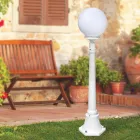 110 cm tall street lamp in white acrylic and aluminum made in Italy - Trovabianco Viadurini