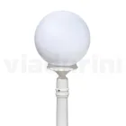 110 cm tall street lamp in white acrylic and aluminum made in Italy - Trovabianco Viadurini