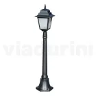 116 cm tall street lamp in Anthracite Glass and Aluminum Made in Italy - Scintilla Viadurini