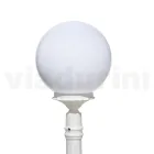 145 cm tall street lamp in white acrylic and aluminum made in Italy - Trovabianco Viadurini