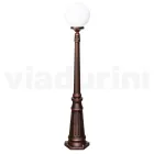 145 cm tall street lamp in black acrylic and aluminum made in Italy - Trovanero Viadurini