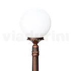 145 cm high street lamp in black acrylic and aluminum made in Italy - Trovanero Viadurini