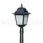 152 cm tall street lamp in Anthracite Glass and Aluminum Made in Italy - Scintilla Viadurini