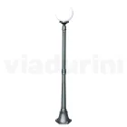 172 cm tall street lamp in Acrylic and Anthracite Aluminum Made in Italy - Trovaantracite Viadurini
