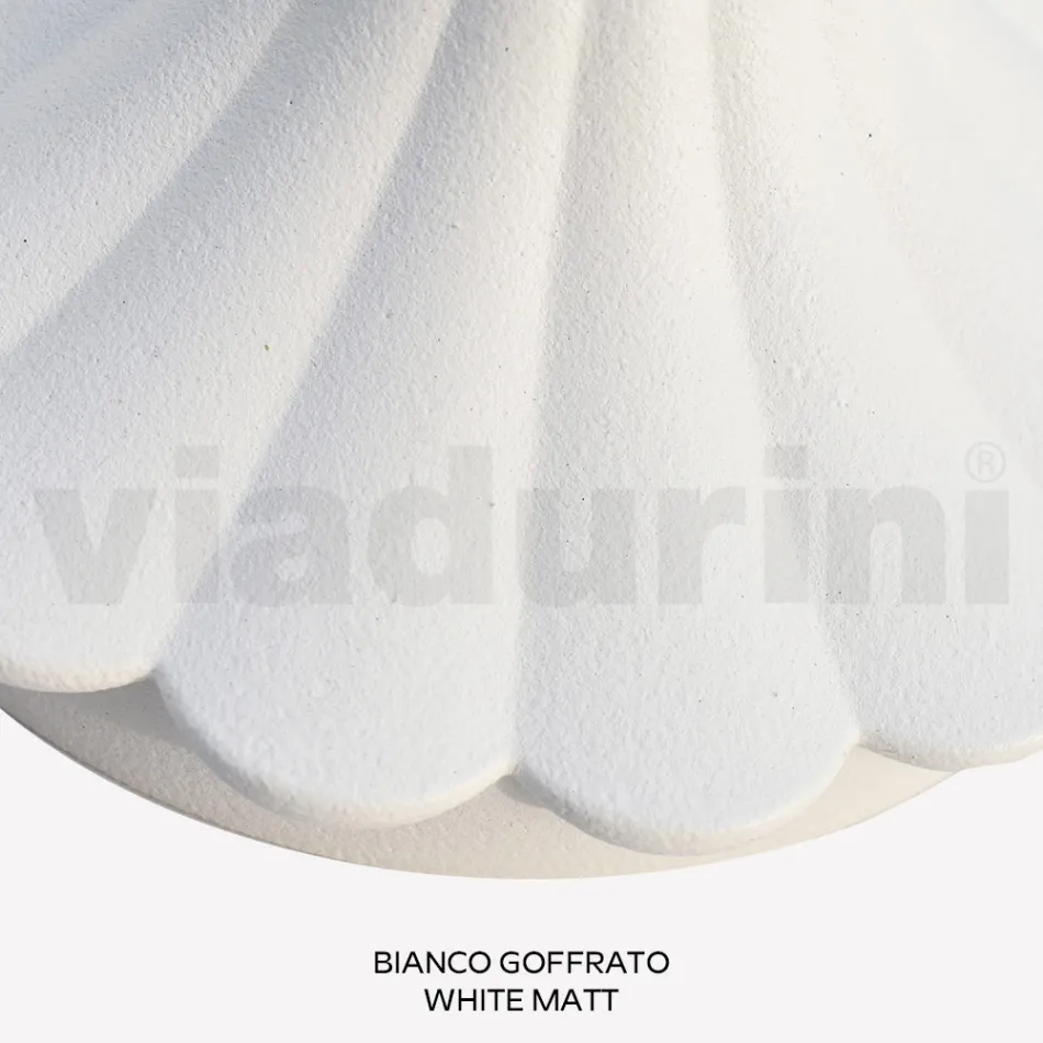 172 cm tall street lamp in white acrylic and aluminum made in Italy - Trovabianco Viadurini