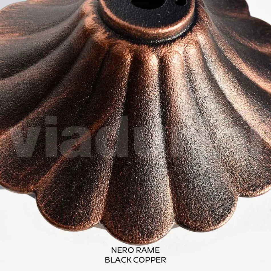 172 cm tall street lamp in black acrylic and aluminum made in Italy - Trovanero Viadurini