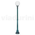172 cm tall street lamp in black acrylic and aluminum made in Italy - Trovanero