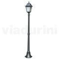 178 cm tall street lamp in Anthracite Glass and Aluminum Made in Italy - Scintilla