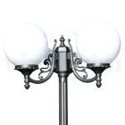 200 cm high street lamp in Acrylic and Anthracite Aluminum Made in Italy - Trovaantracite Viadurini