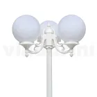 200 cm tall street lamp in white acrylic and aluminum made in Italy - Trovabianco Viadurini
