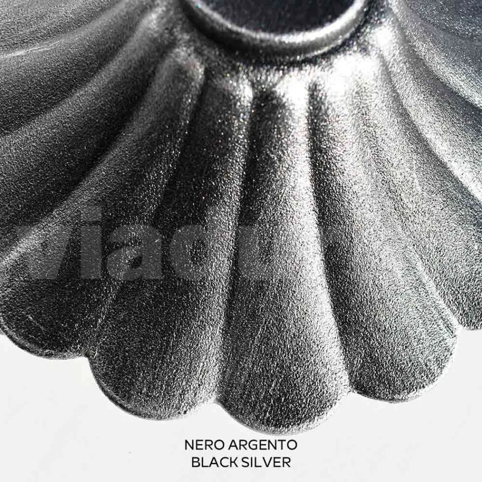 200 cm high street lamp in black acrylic and aluminum Made in Italy - Trovanero Viadurini