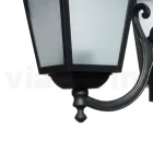 208 cm tall garden lamp in Anthracite Aluminum and Sandblasted Glass - Elric Viadurini