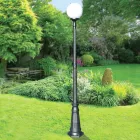 208 cm tall street lamp in Acrylic and Anthracite Aluminum Made in Italy - Trovaantracite Viadurini