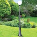 208 cm tall street lamp in Acrylic and Anthracite Aluminum Made in Italy - Trovaantracite