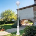208 cm tall street lamp in white acrylic and aluminum made in Italy - Trovabianco