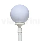 208 cm tall street lamp in white acrylic and aluminum made in Italy - Trovabianco Viadurini