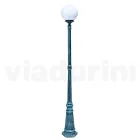 208 cm tall street lamp in black acrylic and aluminum made in Italy - Trovanero Viadurini