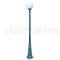 208 cm tall street lamp in black acrylic and aluminum made in Italy - Trovanero