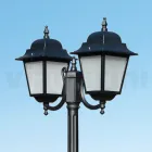 208 cm tall street lamp in Anthracite Glass and Aluminum Made in Italy - Scintilla Viadurini