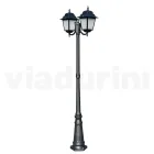 208 cm tall street lamp in Anthracite Glass and Aluminum Made in Italy - Scintilla Viadurini