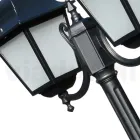 208 cm tall street lamp in Anthracite Glass and Aluminum Made in Italy - Scintilla Viadurini