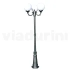 212 cm tall street lamp in Acrylic and Anthracite Aluminum Made in Italy - Trovaantracite Viadurini