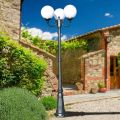 212 cm tall street lamp in Acrylic and Anthracite Aluminum Made in Italy - Trovaantracite