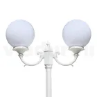 212 cm tall street lamp in white acrylic and aluminum made in Italy - Trovabianco Viadurini