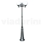 230 cm high street lamp in Acrylic and Anthracite Aluminum Made in Italy - Trovaantracite Viadurini