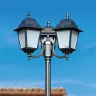 238 cm tall street lamp in Anthracite Glass and Aluminum Made in Italy - Scintilla Viadurini