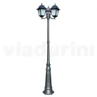 238 cm high street lamp in Anthracite Glass and Aluminum Made in Italy - Scintilla Viadurini