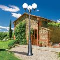 242 cm tall street lamp in Acrylic and Anthracite Aluminum Made in Italy - Trovaantracite
