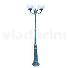 242 cm tall street lamp in black acrylic and aluminum made in Italy - Trovanero Viadurini
