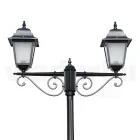 255 cm high street lamp in Anthracite Glass and Aluminum Made in Italy - Scintilla Viadurini