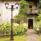 264 cm high street lamp for the garden in glass and die-cast aluminum - Alchemist Viadurini