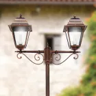 264 cm high street lamp for the garden in glass and die-cast aluminum - Alchemist Viadurini