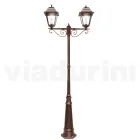 264 cm high street lamp for the garden in glass and die-cast aluminum - Alchemist Viadurini