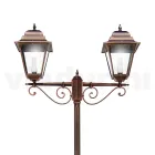 264 cm high street lamp for the garden in glass and die-cast aluminum - Alchemist Viadurini