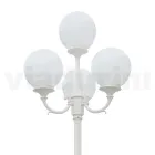 270 cm tall street lamp in white acrylic and aluminum made in Italy - Trovabianco Viadurini