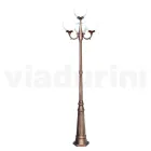 270 cm tall street lamp in black acrylic and aluminum made in Italy - Trovanero Viadurini