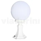 47 cm high street lamp in white acrylic and aluminum made in Italy - Trovabianco Viadurini